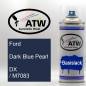 Preview: Ford, Dark Blue Pearl, DX / M7083: 400ml Sprühdose, von ATW Autoteile West.